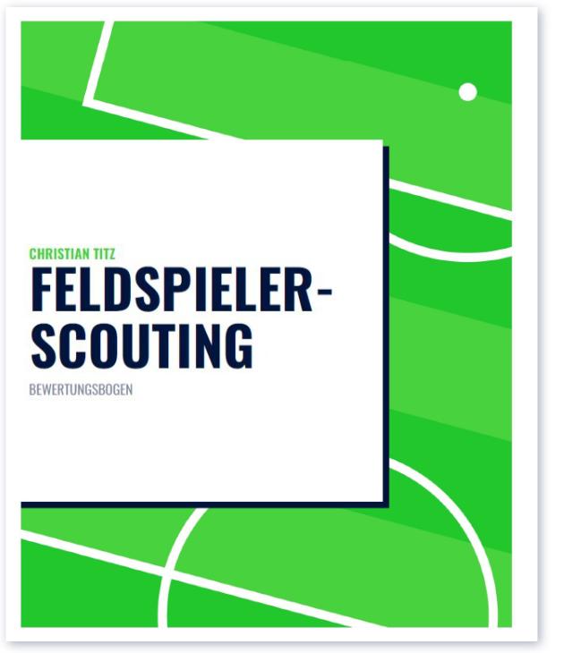 eBook Feldspieler Scouting Bewertungsbogen